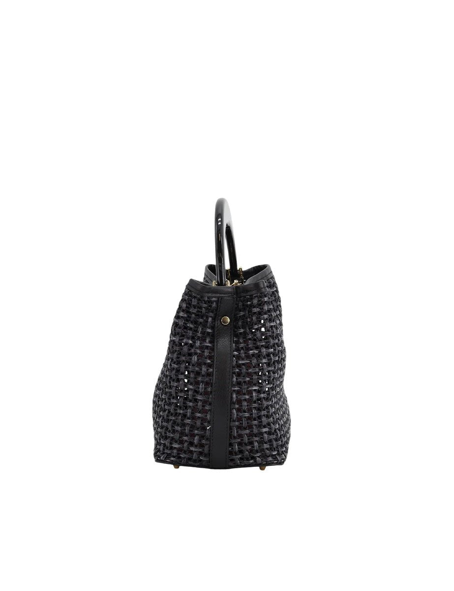 borsa intreccio nero - my best bag - shopper