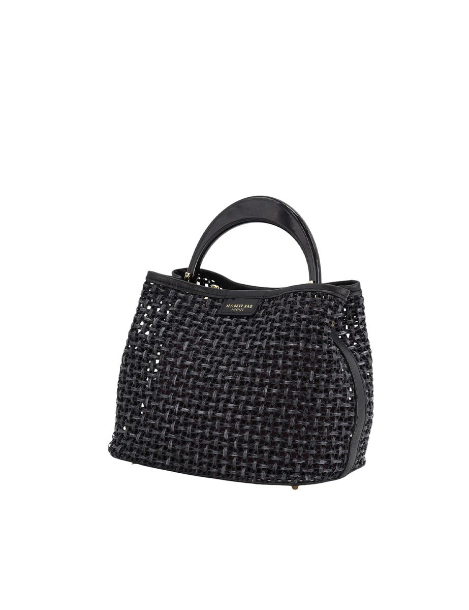 borsa intreccio nero - my best bag - shopper