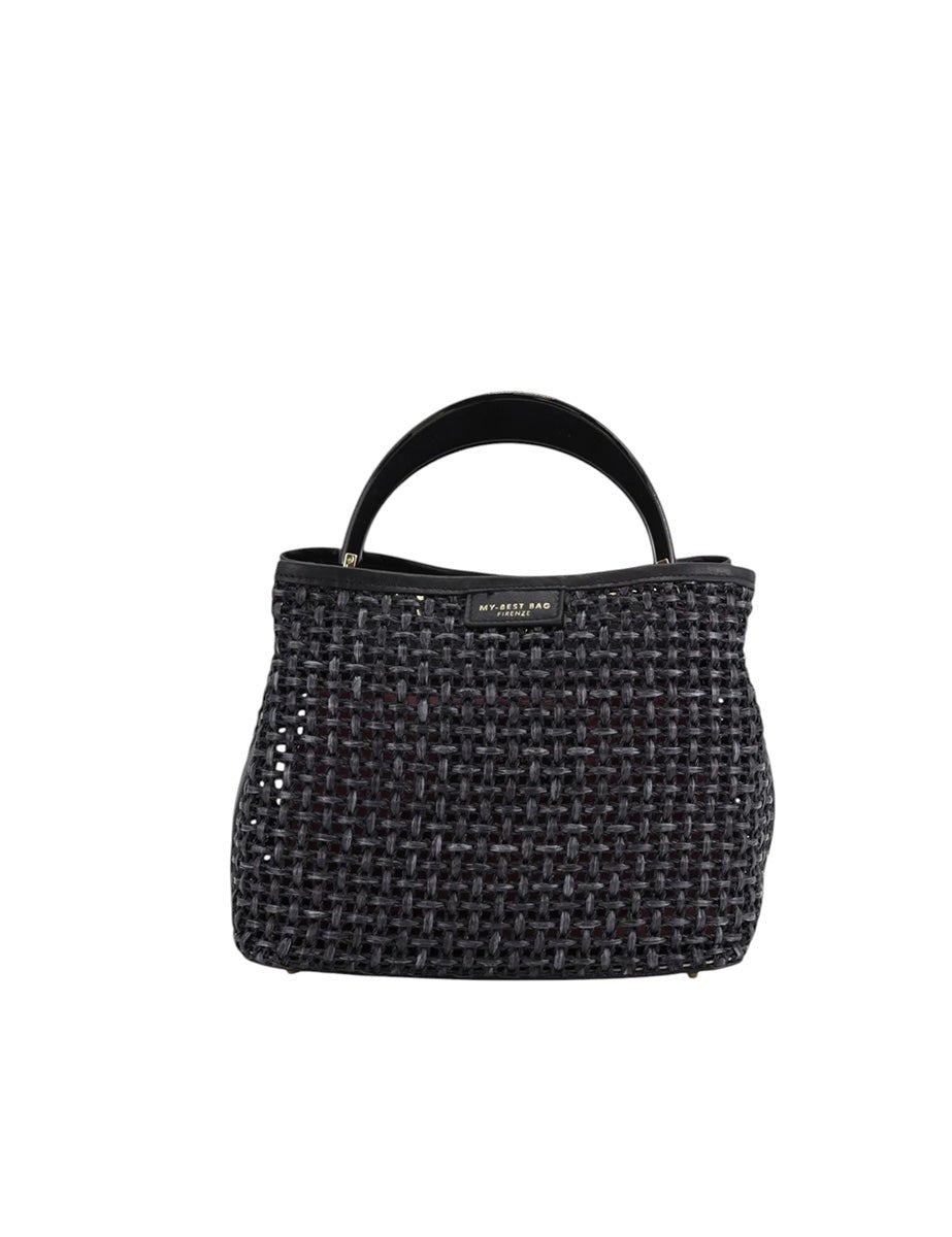 borsa intreccio nero - my best bag - shopper