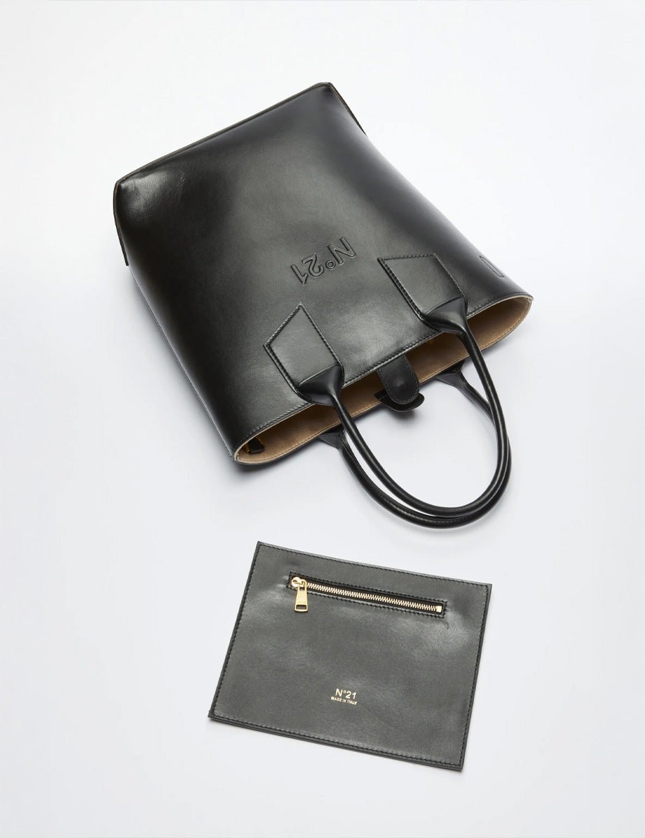 borsa leather nero - Frida SRL