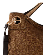 borsa london suede icon naturale - borbonese - shopper