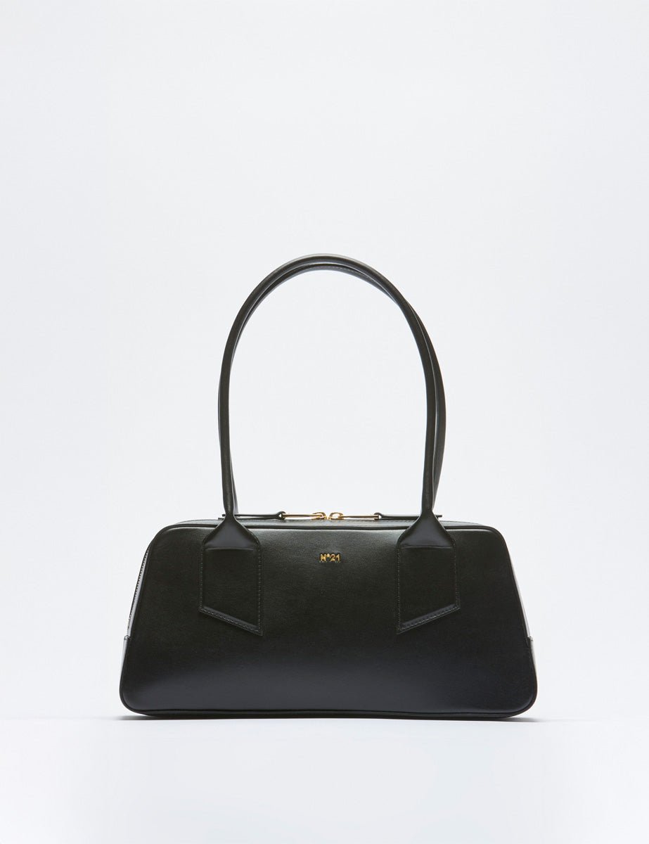 borsa malibu midi leather nero - Frida SRL