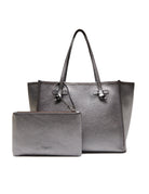 borsa marcella pelle argento - gianni chiarini - shopper