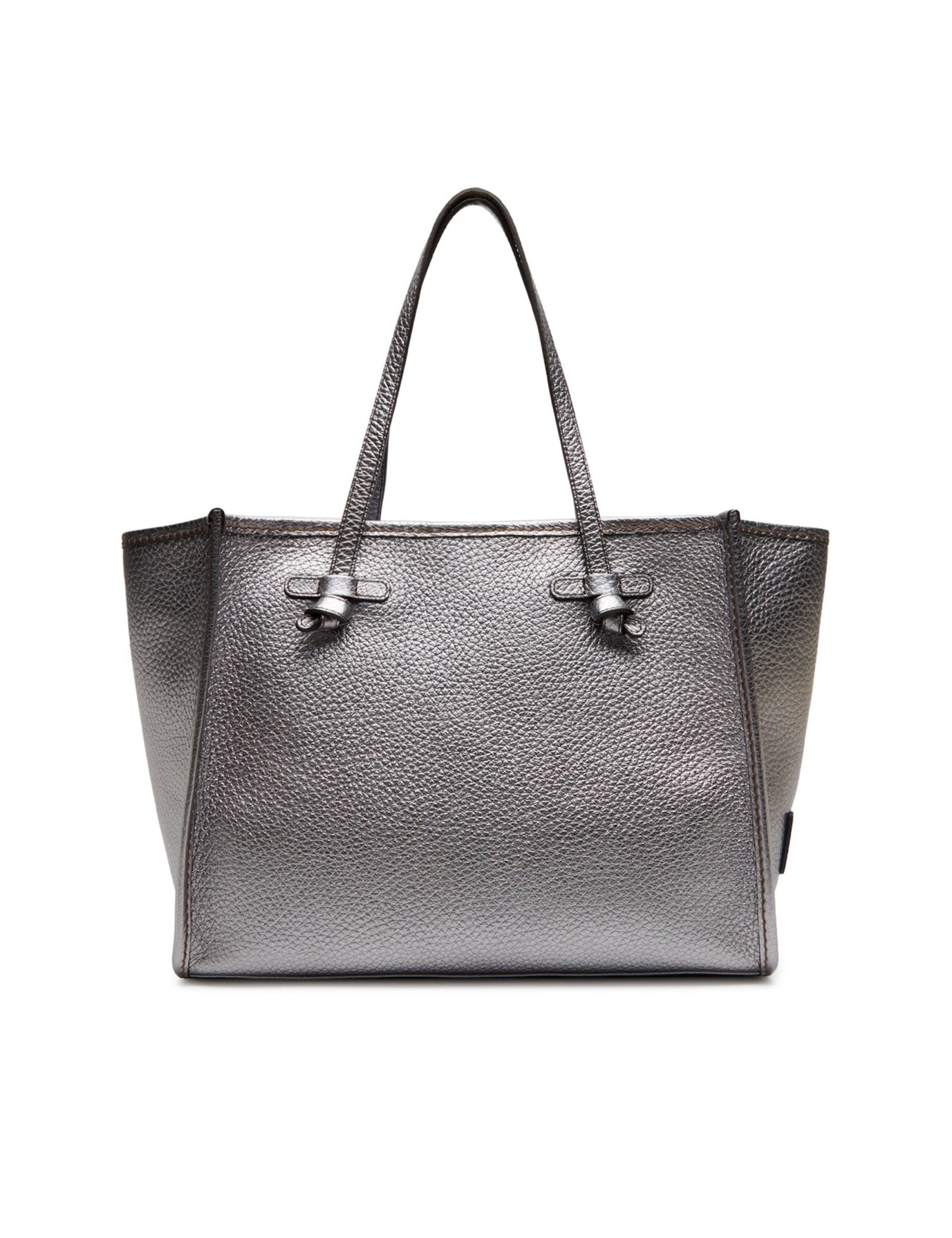 borsa marcella pelle argento - gianni chiarini - shopper