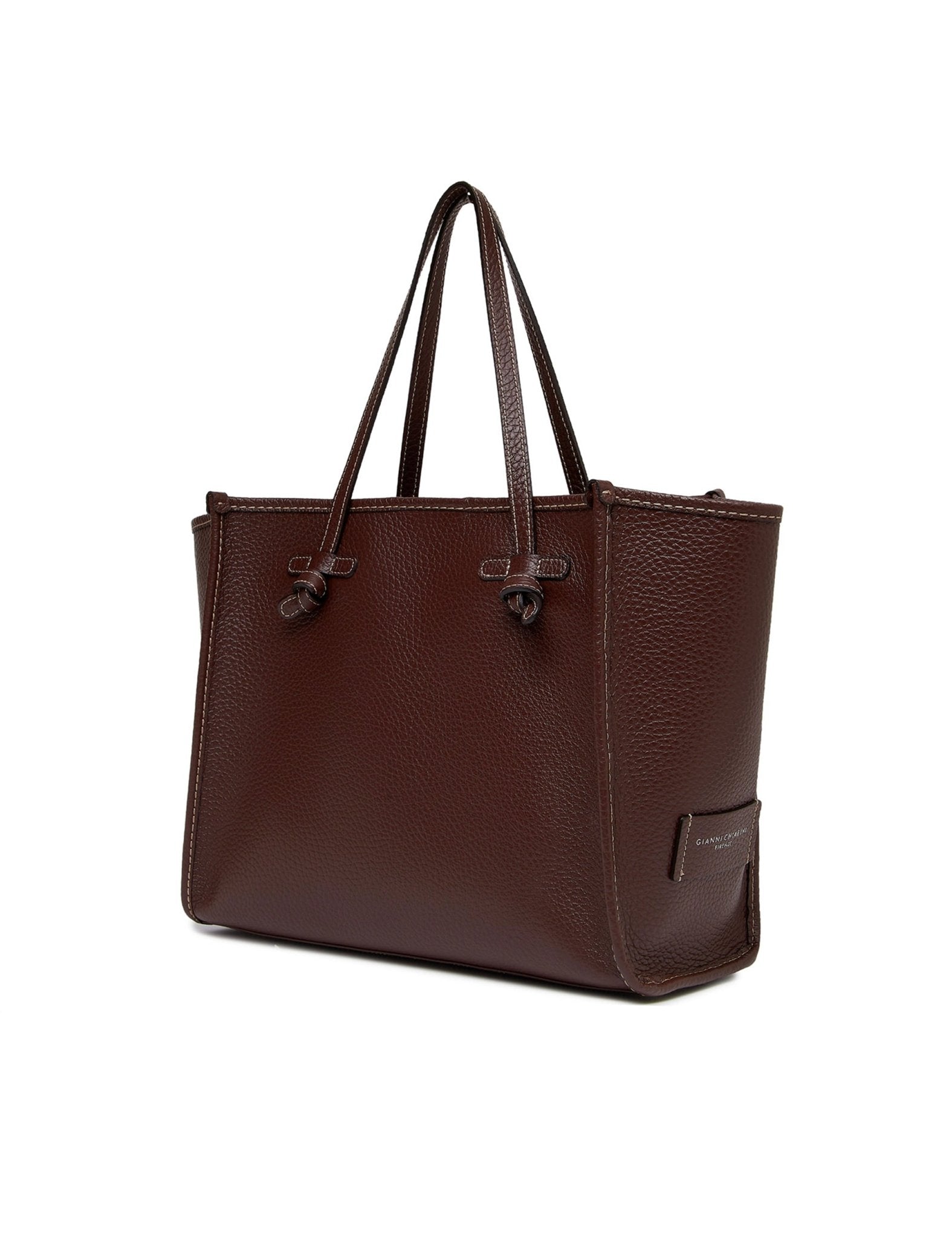 borsa marcella pelle marrone - gianni chiarini - shopper