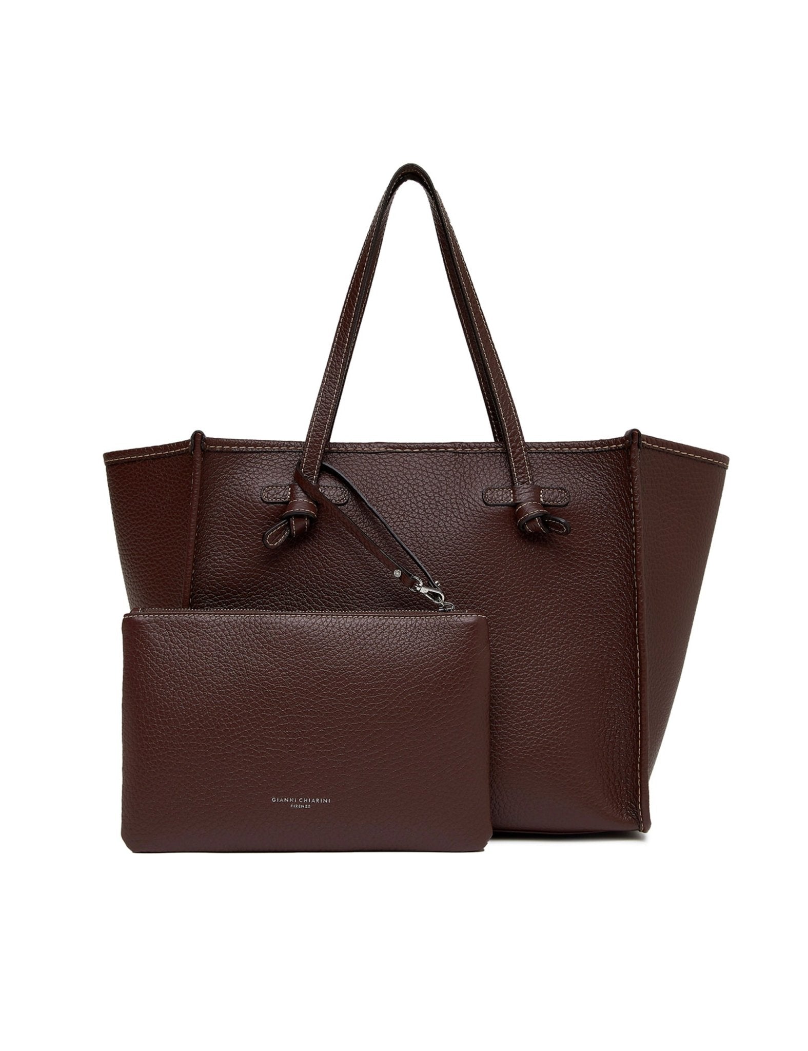 borsa marcella pelle marrone - gianni chiarini - shopper