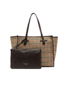 borsa marcella pied de poule beige - gianni chiarini - shopper