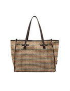 borsa marcella pied de poule beige - gianni chiarini - shopper