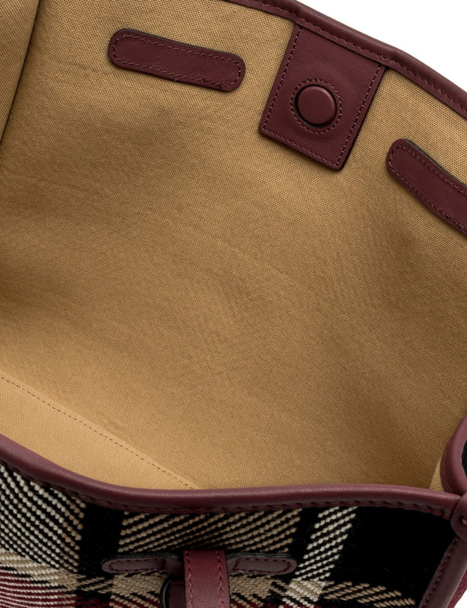 borsa marcella tartan bordeaux - Frida SRL