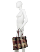 borsa marcella tartan bordeaux - gianni chiarini - shopper