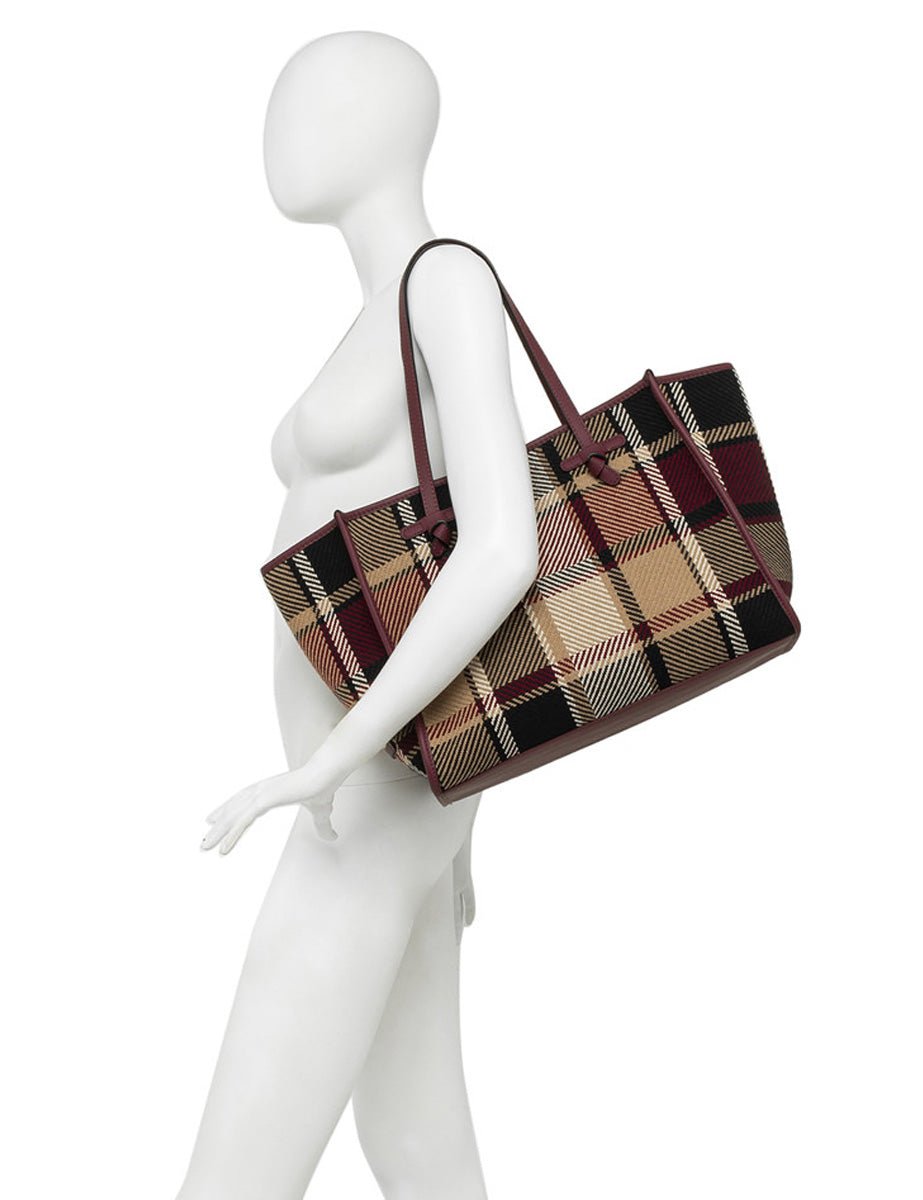 borsa marcella tartan militare - Frida SRL