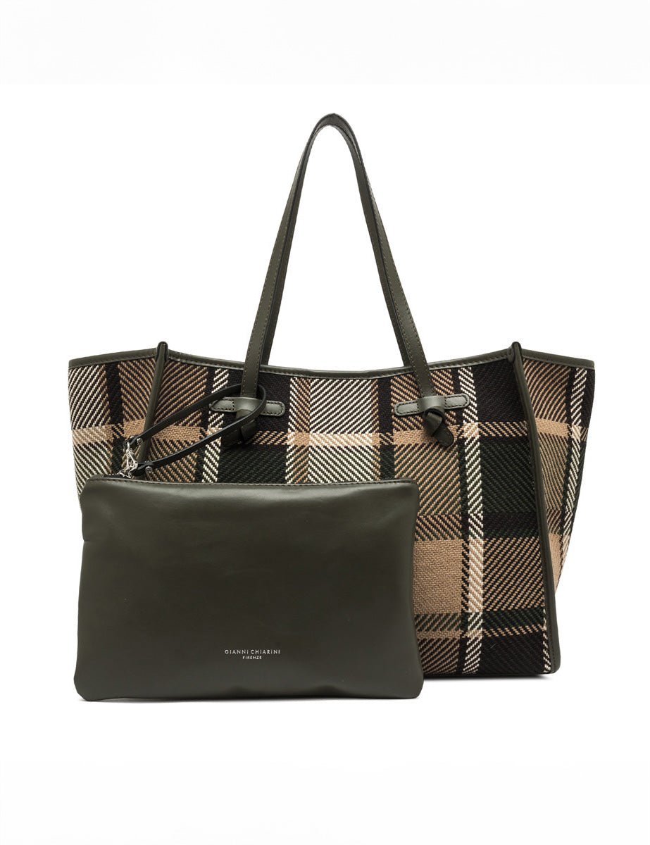 borsa marcella tartan militare - Frida SRL