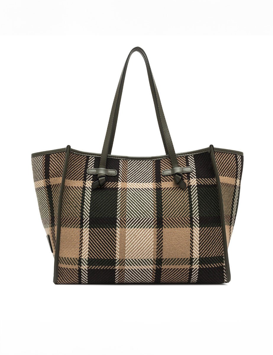 borsa marcella tartan militare - Frida SRL