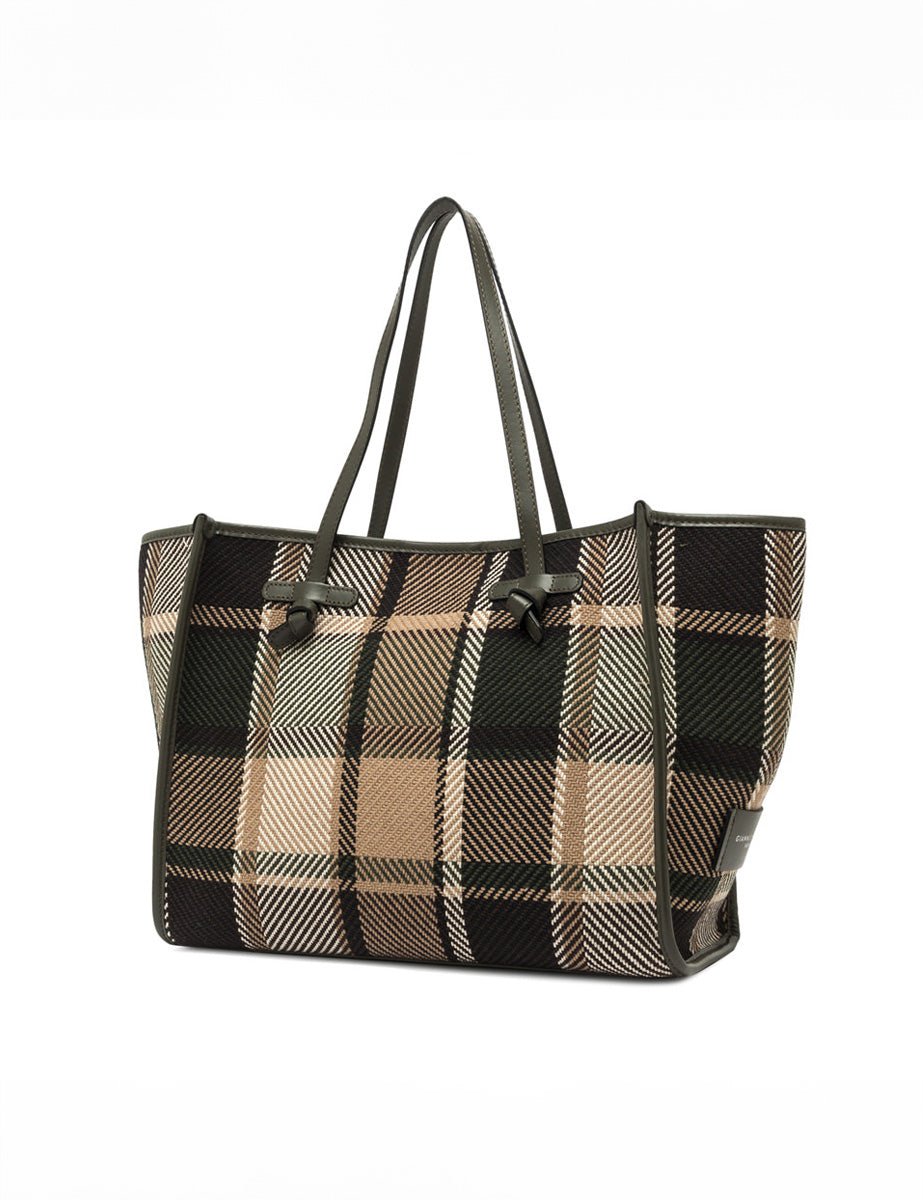 borsa marcella tartan militare - Frida SRL