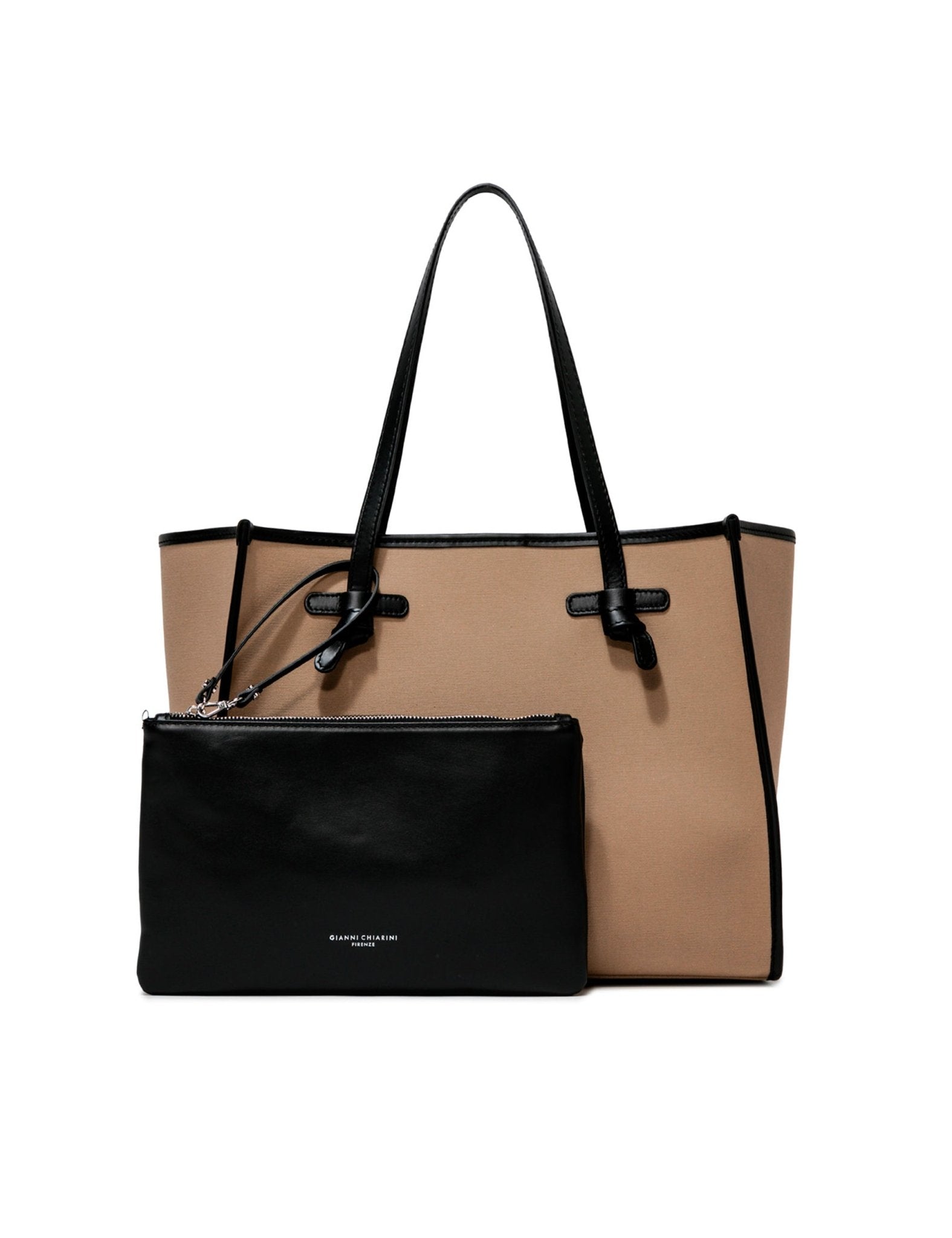 borsa marcella tessuto beige - gianni chiarini - shopper