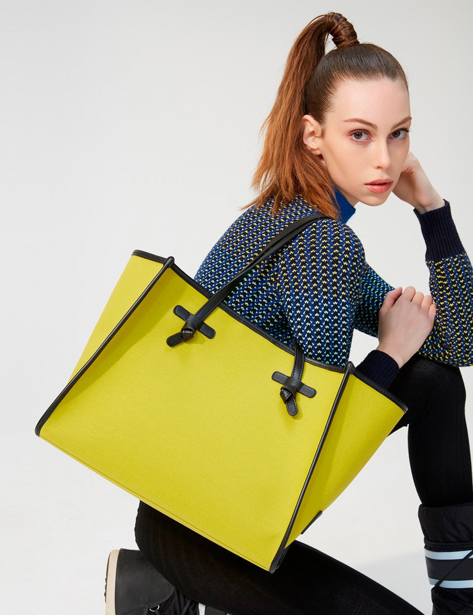 borsa marcella tessuto marrone - gianni chiarini - shopper