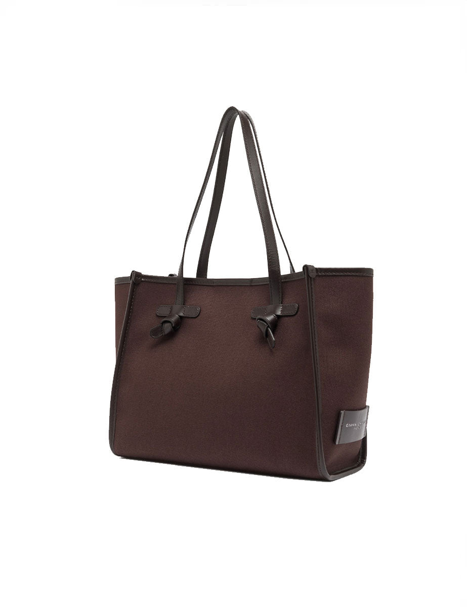 borsa marcella tessuto marrone scuro - gianni chiarini - shopper