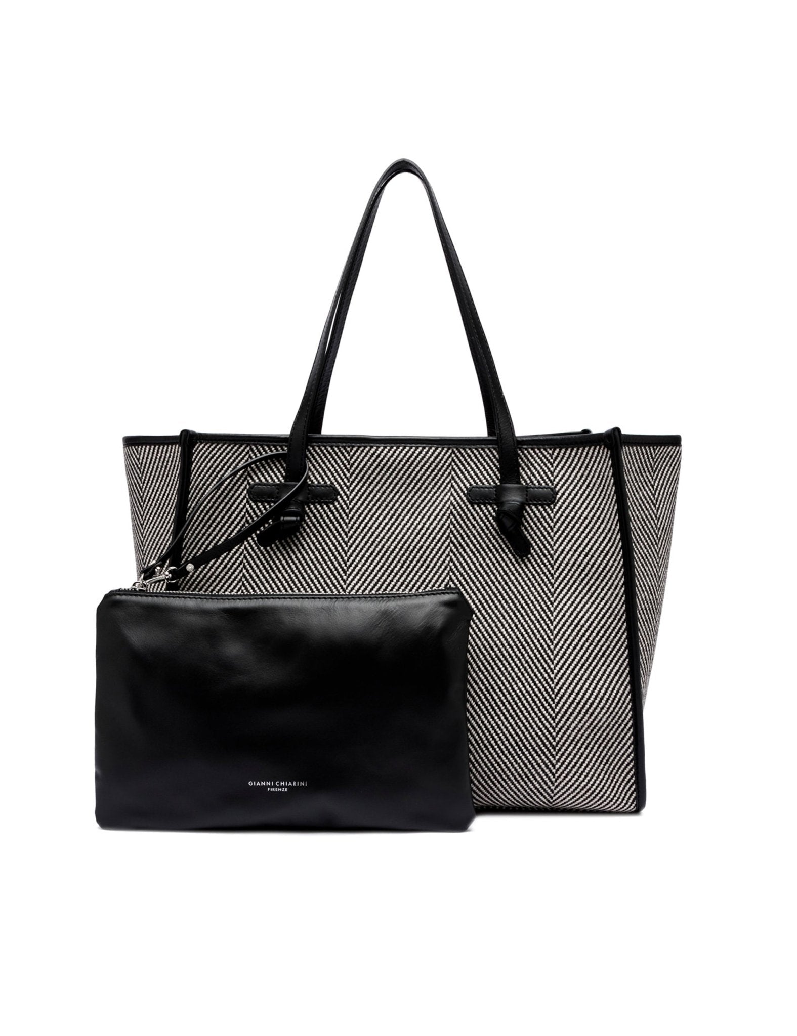 borsa marcella tessuto righe - Frida SRL
