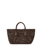 borsa mashup pelle moka - gianni chiarini - shopper