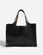 borsa morea leather black - the moire - shopper