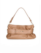 borsa moschettone big pelle caramel - my best bag - clutch