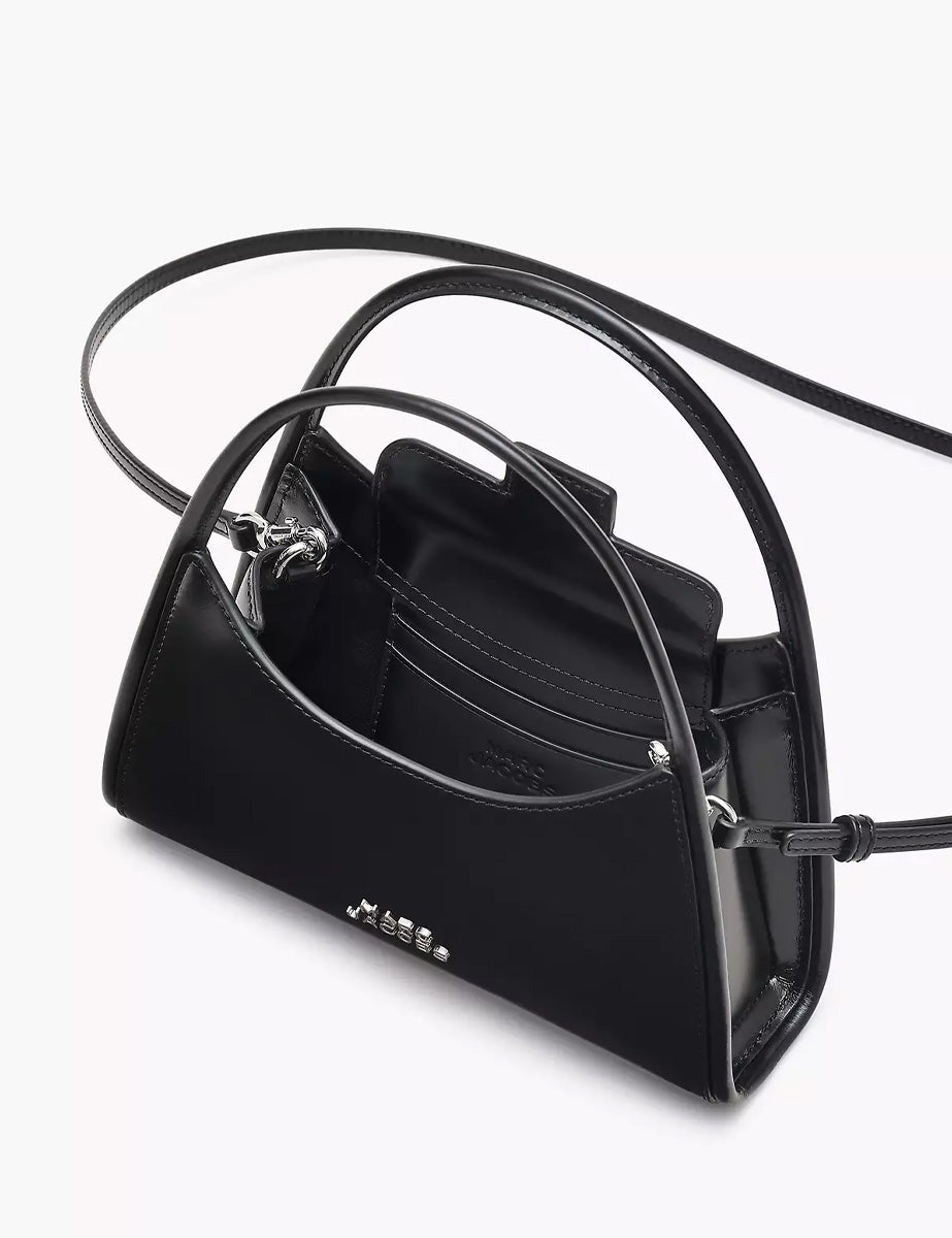 borsa moschettone crossbody pelle nero - Frida SRL