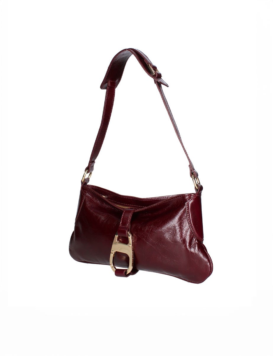 borsa moschettone small pelle ruby - my best bag - clutch