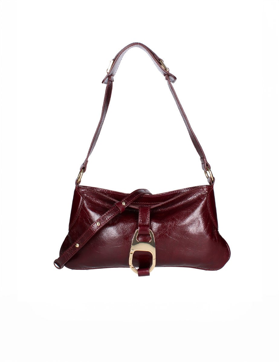 borsa moschettone small pelle ruby - my best bag - clutch