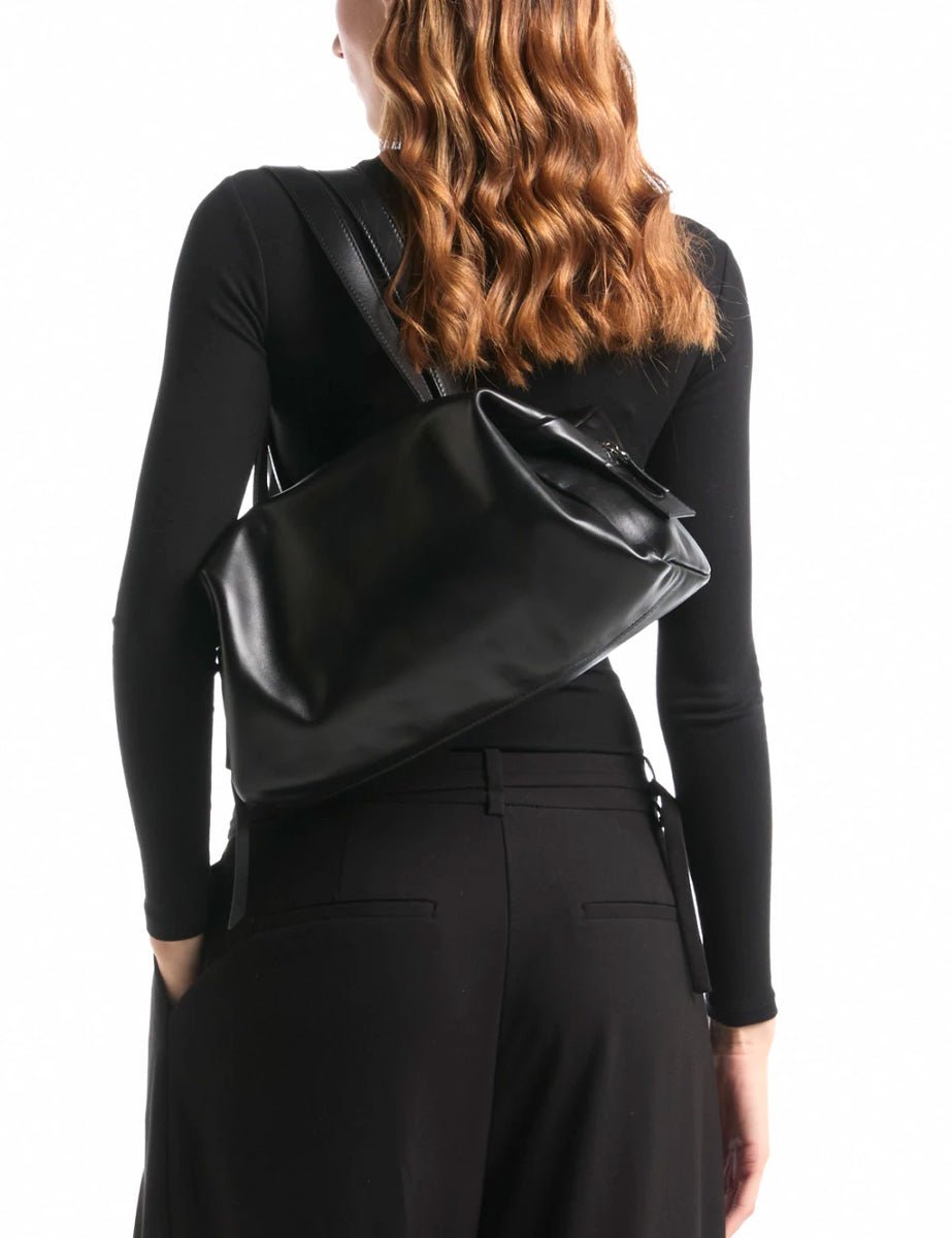 borsa nappa bracelet nero - minobossi - clutch