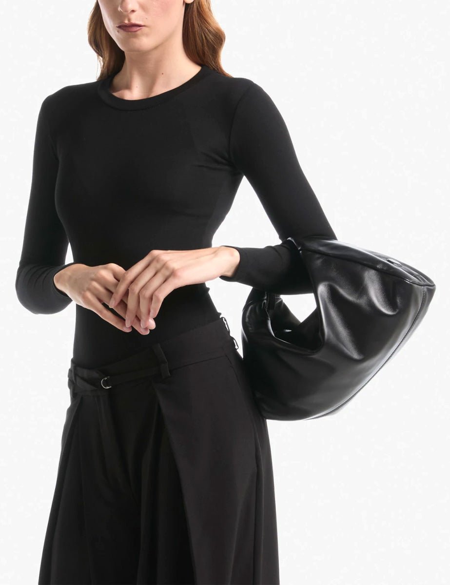 borsa nappa bracelet nero - minobossi - clutch