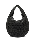 borsa nefeli crochet nero - gianni chiarini - shopper