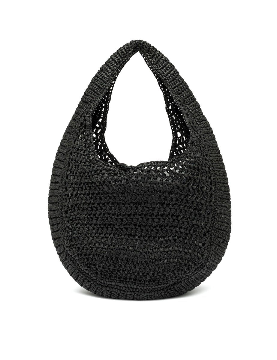 borsa nefeli crochet nero - gianni chiarini - shopper