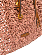 borsa nefeli crochet square blush - gianni chiarini - shopper