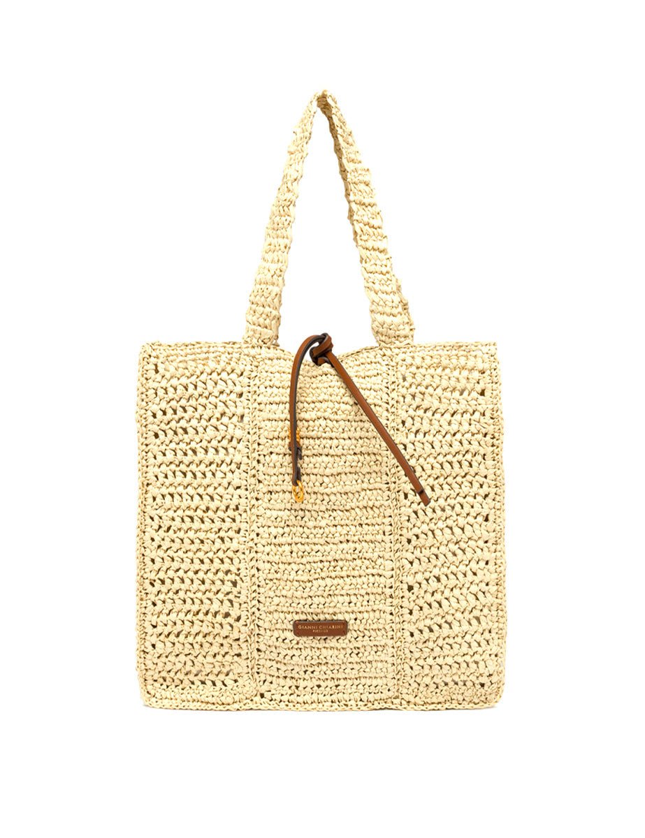 borsa nefeli crochet square corda - gianni chiarini - shopper