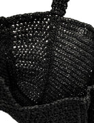 borsa nefeli crochet square nero - gianni chiarini - shopper