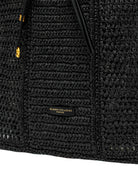 borsa nefeli crochet square nero - gianni chiarini - shopper
