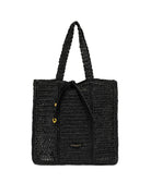 borsa nefeli crochet square nero - gianni chiarini - shopper