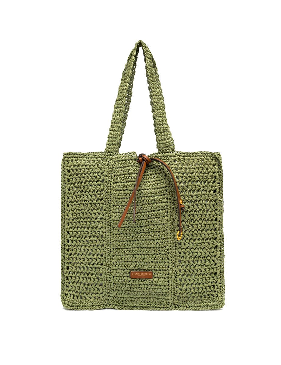 borsa nefeli crochet square taiga - gianni chiarini - shopper