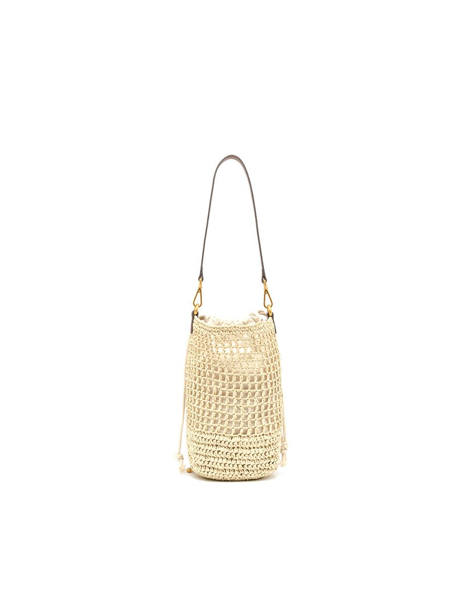 borsa nefeli secchiello crochet corda - gianni chiarini - clutch