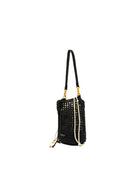 borsa nefeli secchiello crochet nero - gianni chiarini - clutch