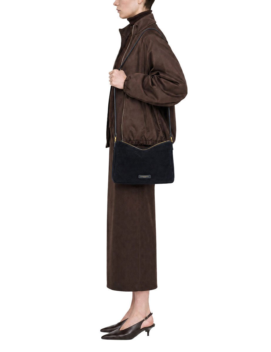 borsa nora pouch blu - gianni chiarini - clutch