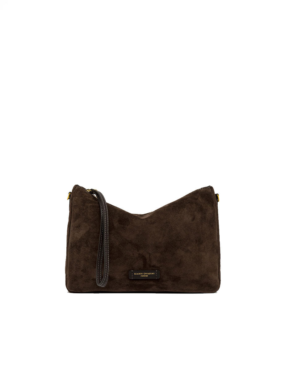 borsa nora pouch marrone scuro - gianni chiarini - clutch