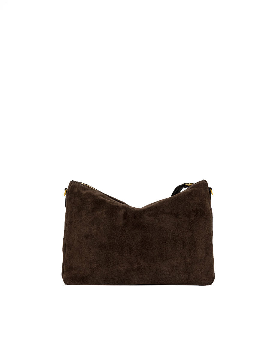 borsa nora pouch marrone scuro - gianni chiarini - clutch