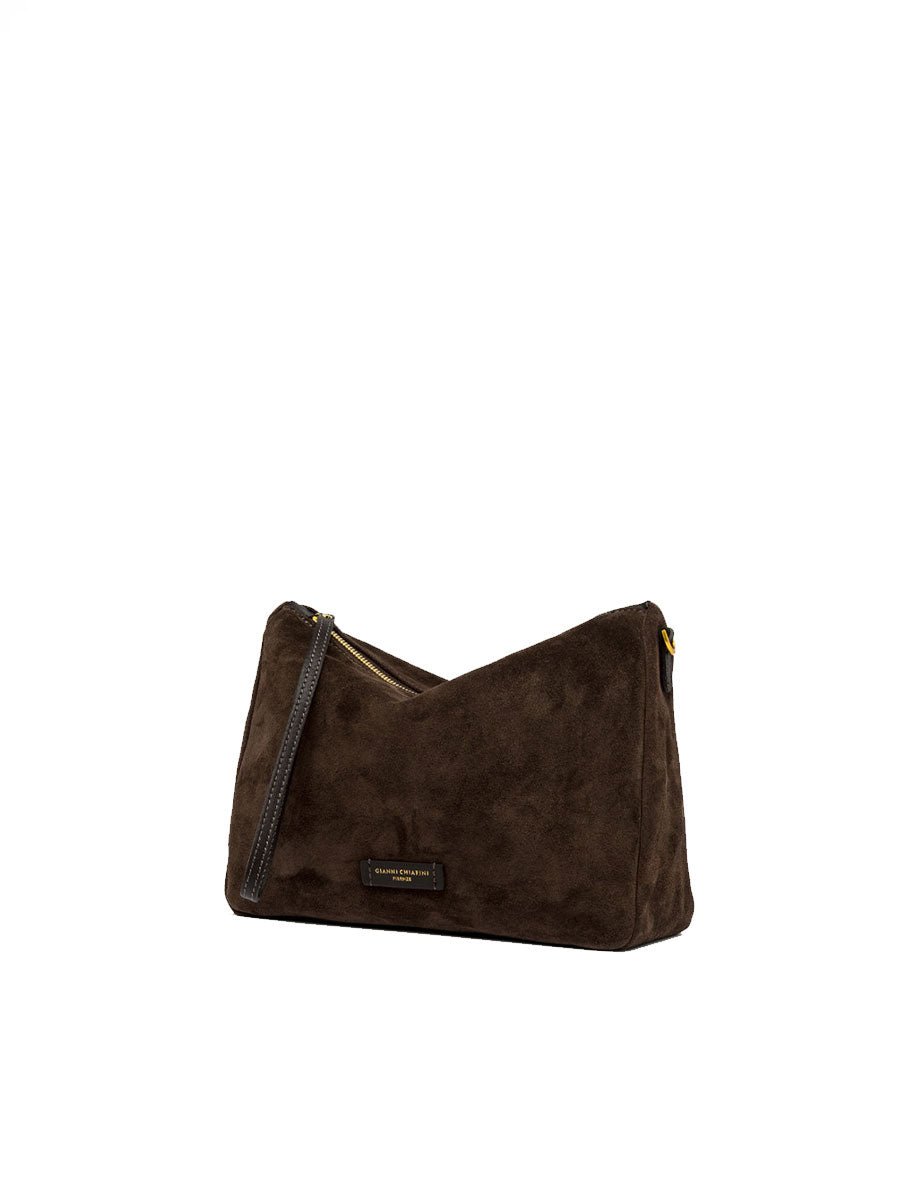 borsa nora pouch marrone scuro - gianni chiarini - clutch