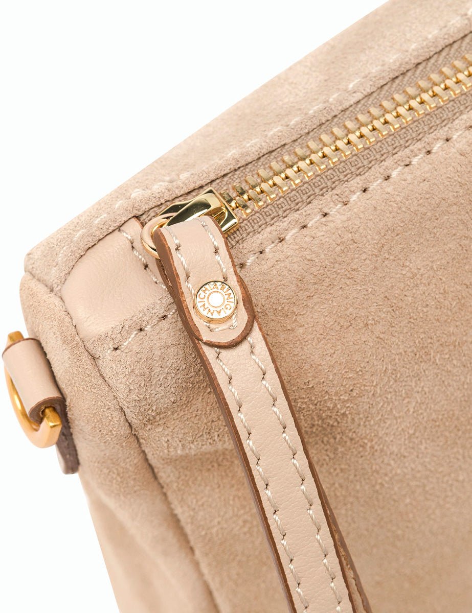 borsa nora pouch nude - gianni chiarini - clutch