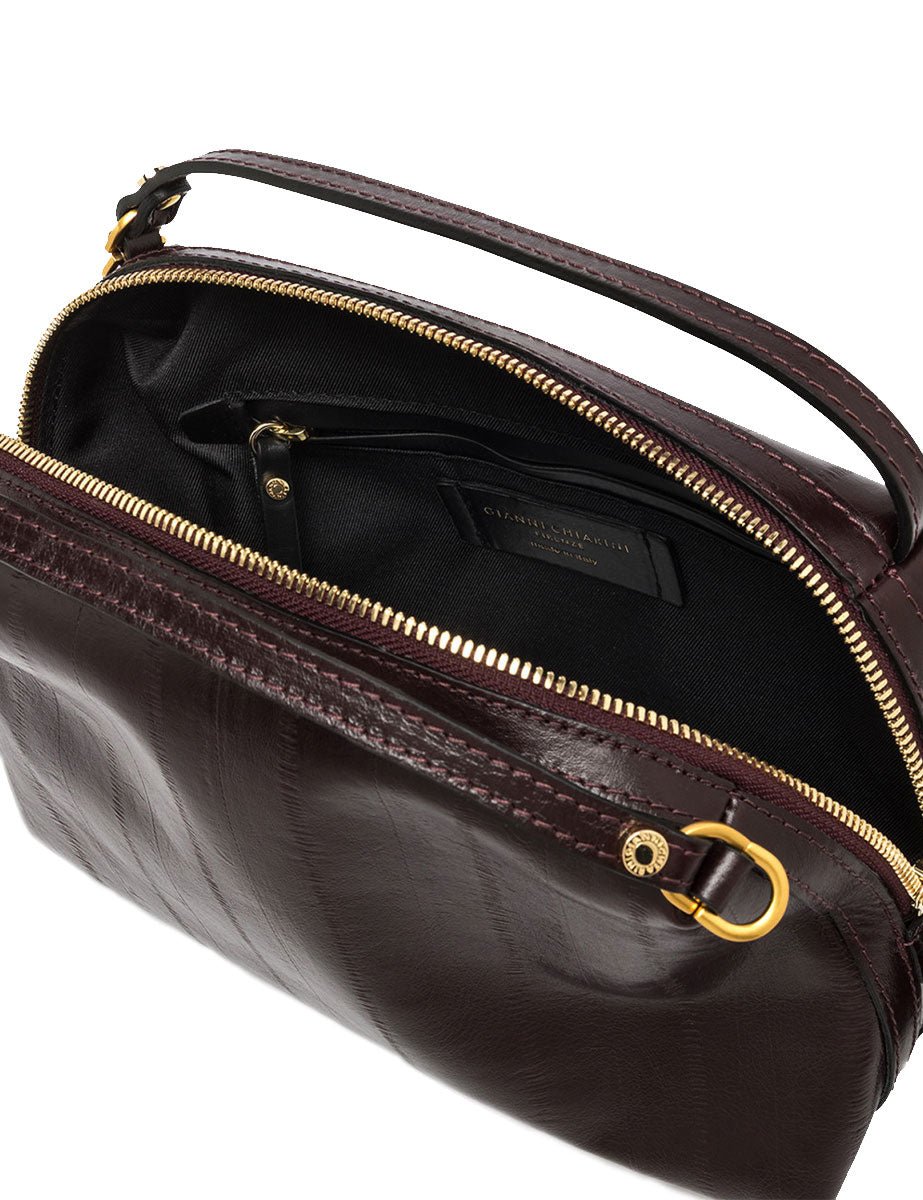 borsa pelle alifa bordeaux - gianni chiarini - clutch
