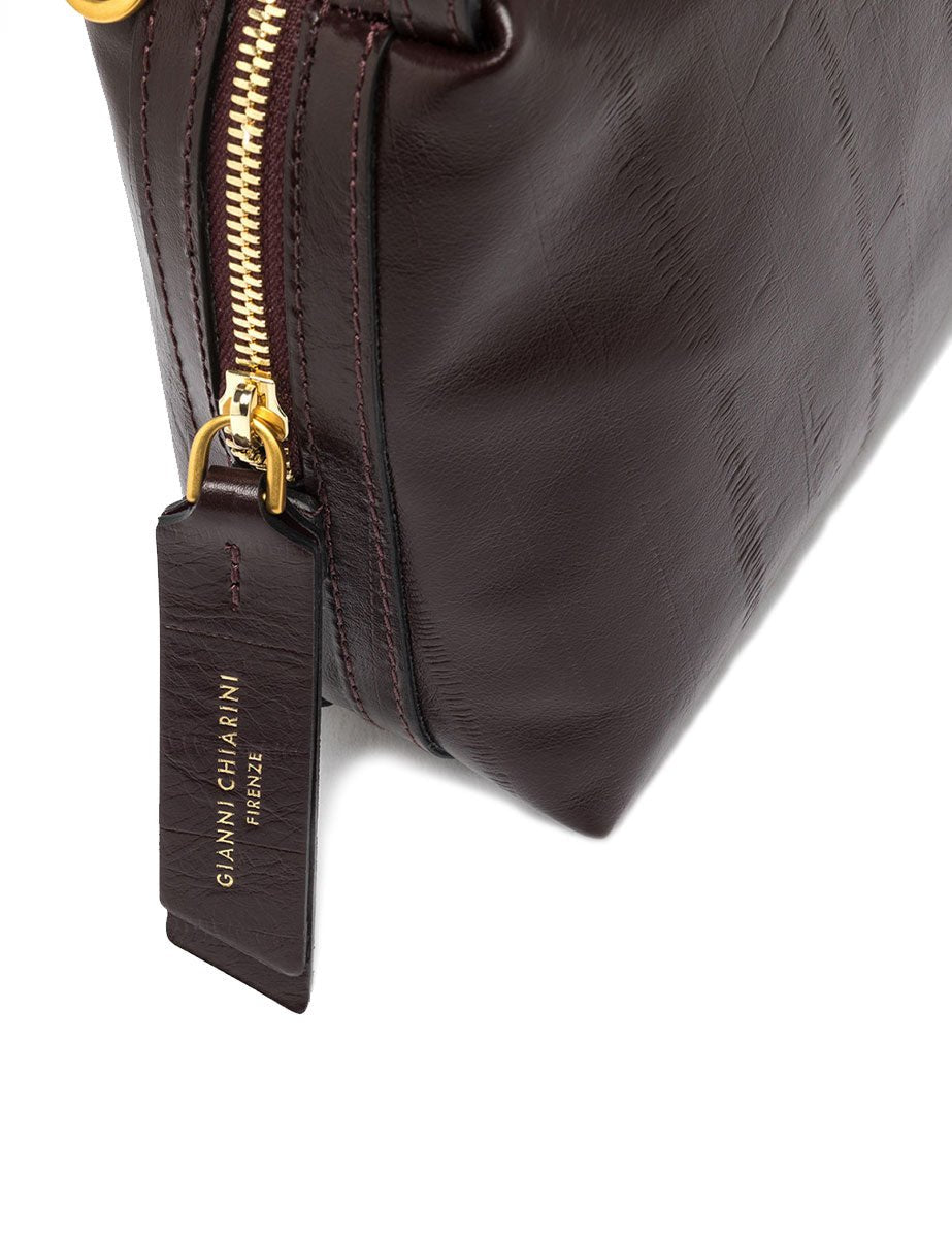 borsa pelle alifa bordeaux - gianni chiarini - clutch