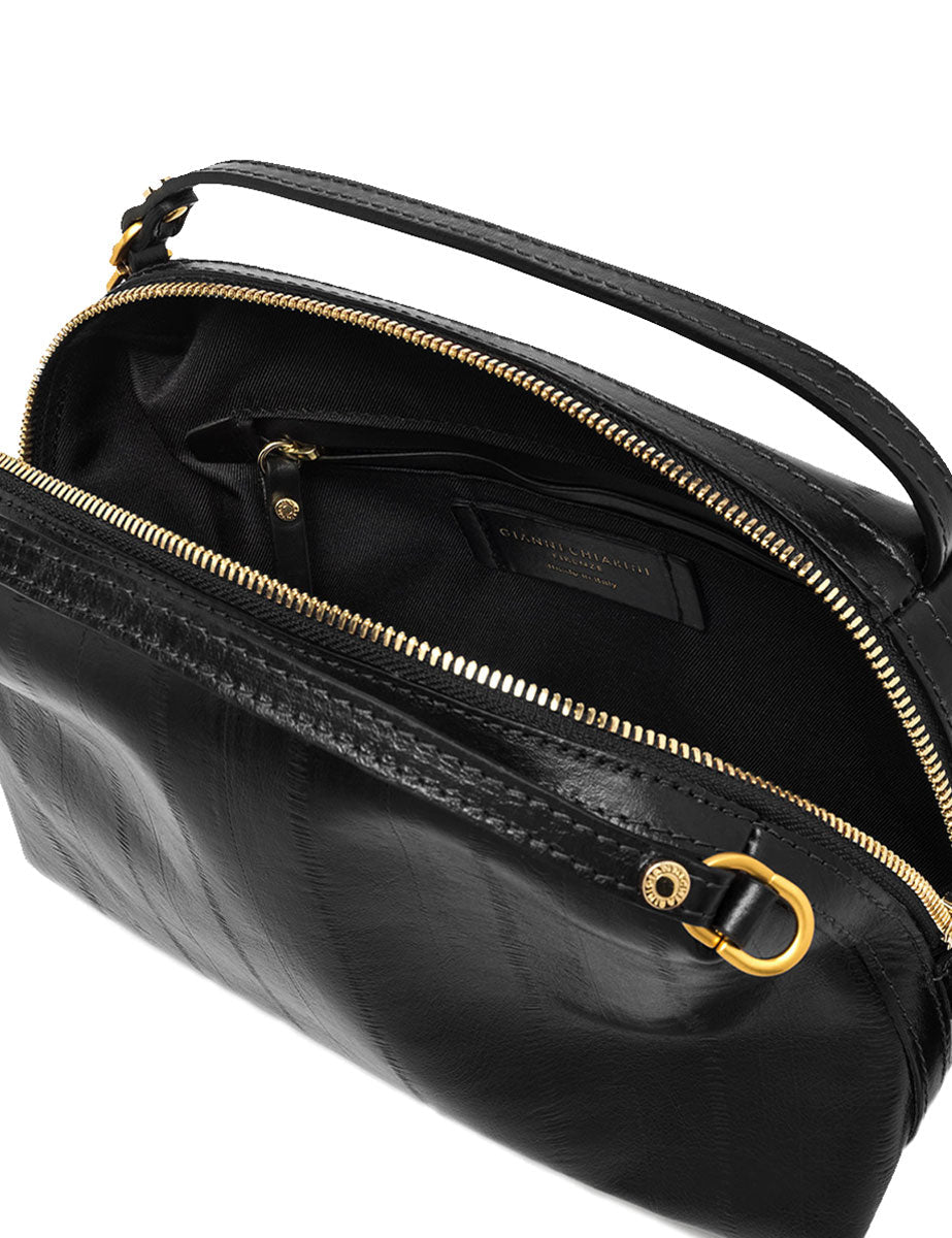 borsa pelle alifa nero - gianni chiarini - clutch