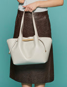 borsa pelle amanda silice - gianni chiarini - shopper