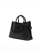 borsa pelle aretha nero castoro - gianni chiarini - shopper
